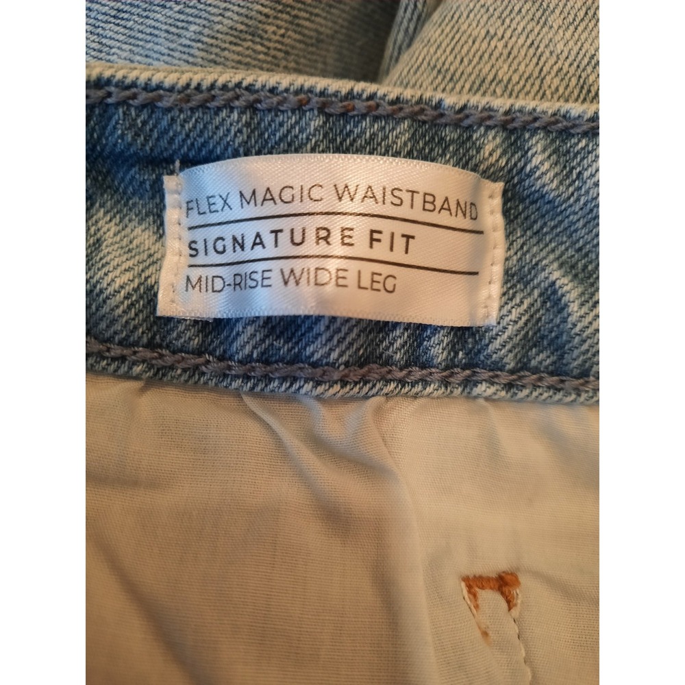 Lane Bryant Womens Jeans Size 20 Mid Rise Wide Leg Pre-owned - Picture 6 of 9
